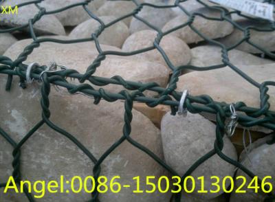 China 2X1X1m Hexagonal PVC Coated Gabion /Gabions Box Price16.28$/PC (XM-45) for sale