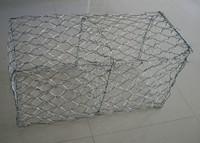 China 3mx1mx1m Hot Dipped Galvanized Hexagonal Wire Mesh  Gabion Rock Box for sale