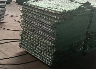 China Long Service Life Green  Geotextile Seawater Proof ZnAl Coating Hesco Bags for sale