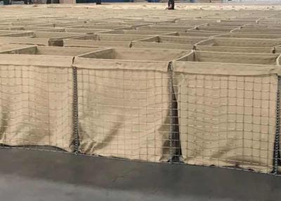 China Capa de ZnAl de la prueba del agua de mar fácil transportar las bolsas de arena militares de la barrera de la milipulgada 7 Hesco en venta