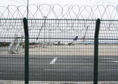 China 2.8m Height Airport Security Fence , 1500mm Width 358 Mesh Fence for sale