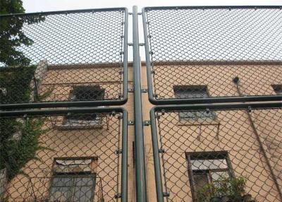 China 50mm Metal Chain Link Fence PVC Coated 3.5mm Steel Diamond Mesh for sale