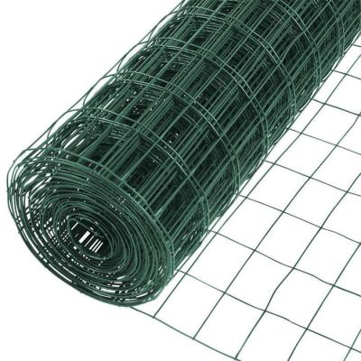 China PVC Coated Wire Mesh Roll Green s 3'X100' 1/2'' 3/4'' 1/4'' Hole mesh fencing rolls for sale
