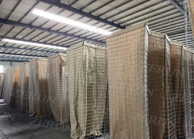 China 2.21m High 5.0mm Hot Dipped Galvanized Hesco Blast Walls for sale