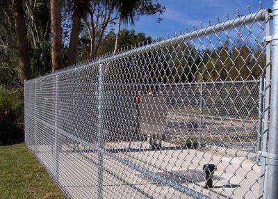 China 60*60mm Farm 6foot Metal Chain Link Fence Hot Dip Galvanized / Pvc Coated for sale