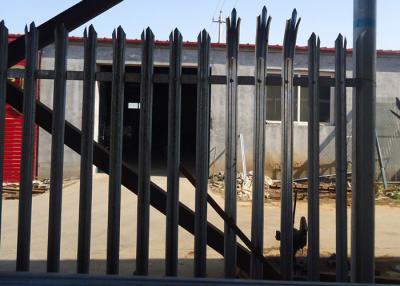 China D Section W Section Steel Palisade Fencing 3m Height for sale