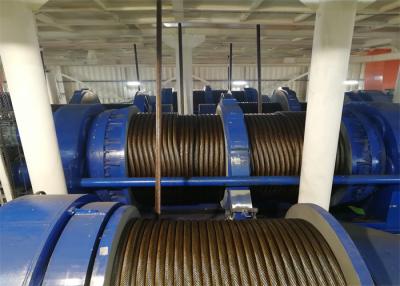 China 1000m Rope Capacity  Large Power Electric Marine Winch With Lebus Drum For Offshore for sale