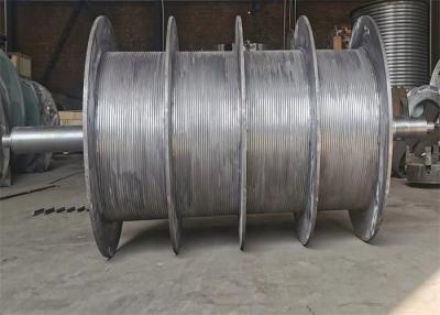 China Galvanized Multiple Cable Lebus Grooved Winch Drum For Window Washer for sale