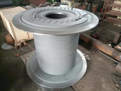 China Steel Rope Cable Winch Drum Variable Speed Capability For Heavy Duty Applications for sale