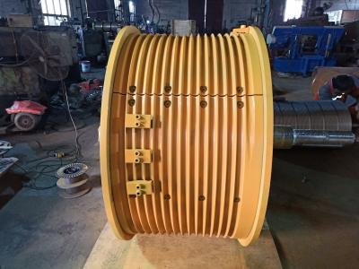 China Weldment Connection Electric Wire Winch With Lebus Grooves Drum Type Construction for sale