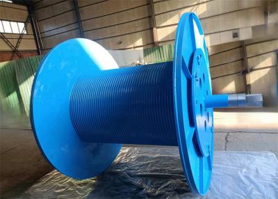 China Galvanized Lebus Grooves Rope Winch Drum / Crane Parts For Marine Winch for sale