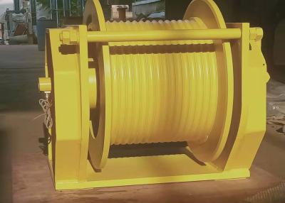 China Single Drum 10 Ton Hydraulic Winch , 20000 Lb Hydraulic Winch For Shipyard Port Grooved for sale