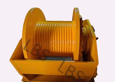 China LBS Hydraulic Drive Tower Crane Winch Yellow For Lifting Object for sale