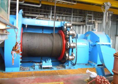 China Customized Hydraulic Mooring Winch , 20000 Lb Hydraulic Winch With Cable Spooling Device for sale