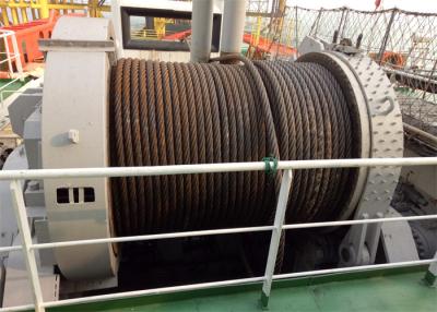 China Alambre largo Q355D del cable de 400KN de la máquina de acero del torno con la bobinadora en venta