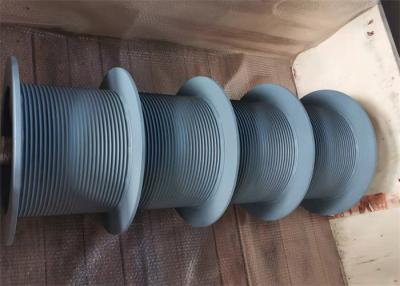 China 500KN Grooved Wire Rope Drum Customized For Marine Slipway Winch for sale