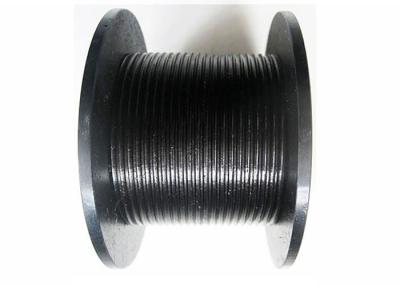 China negro acanalado de acero del tambor de cuerda de alambre de la capacidad Q355B de los 30m para levantar en venta
