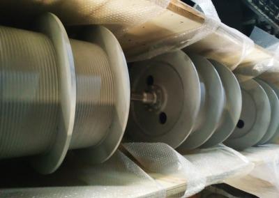 China Alto polímero 730m m Dia Grooved Cable Winding Drum para el aparejo de la paliza del aceite en venta