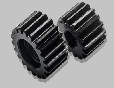 China Roda de engrenagem de aço cilíndrica personalizada que extingue a cor preta à venda