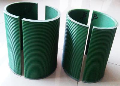 Chine Le tambour cannelé en nylon de haut polymère gaine des couches multi de couleur verte à vendre
