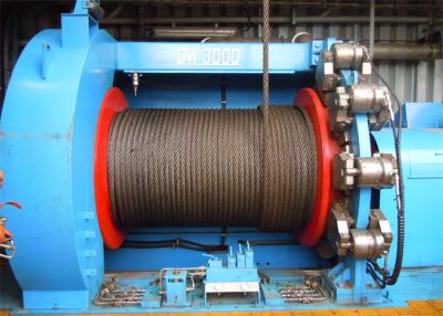 China Lebus 900mm Dia Drum Wire Electric Rope Winch Red For Construction for sale