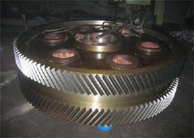 中国 420mmの直径ヘリンボン機械化の鋼鉄ギヤ車輪の大きい倍 販売のため