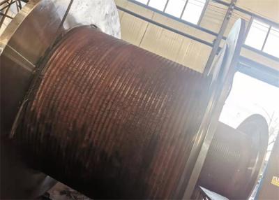 中国 大きいクレーン付属品の主要な部品の溝があるウィンチのドラム合金鋼Q335b 販売のため