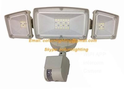 China Flood Light Security Camera Three Head FloodLight Cam with PIR Motion Sensor for sale