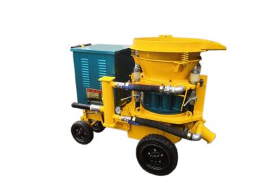 China 9m3/H Cement Mortar Spray Machine Concrete Spraying Equipment Yellow for sale