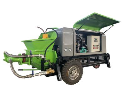 China Green Gunite Spray Machine 22kw Gunite Equipment Diesel Driven for sale