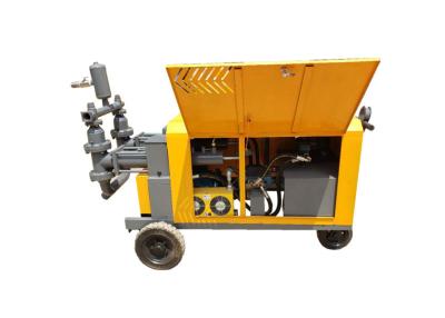 China Yellow Hydraulic Mortar Grout Pump Foundation Grout 15Kw Compact for sale