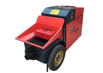 China Red 11kw Mobile Concrete Pump Foundation Grout Tunnel Construction for sale