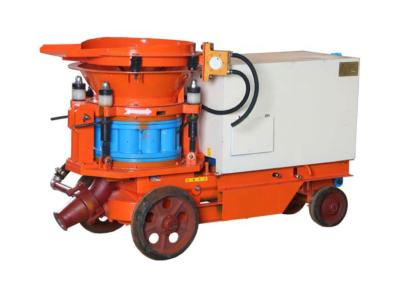 Chine Petite machine orange de gunitage de pompe du béton projeté 5m3/H avec le compresseur à vendre