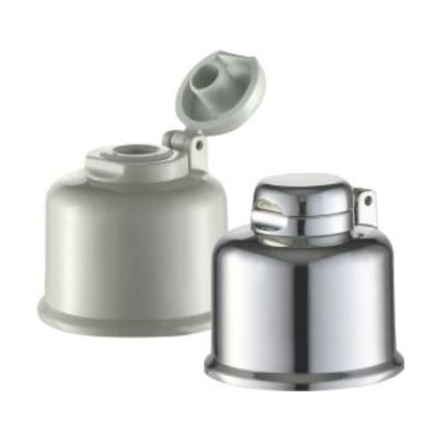 China Provided Freely 24/410 UV Coating Gold/Silver Flip Cap Smooth Bottle Lid OEM/ODM for sale