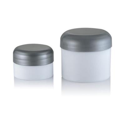 China 30g 50g PP Frost Body with Sliver Lid Facial Cream and Eye Cream Empty Cosmetic Jar for sale