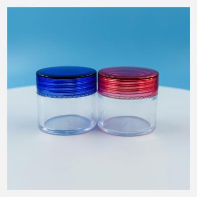 China 20g 30g 50g Transparent Plastic Jar Empty Refillable Cosmetic Cream Jar for Industrial for sale