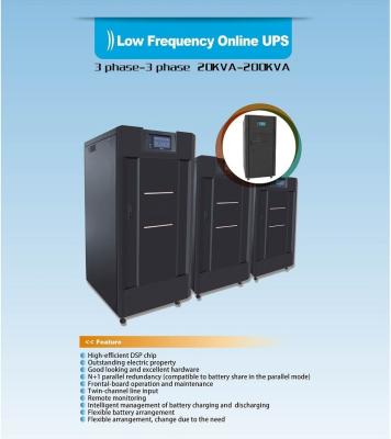 China Low Frequency Three Phase Online Ups , Online Double Conversion Ups With LCD Display for sale