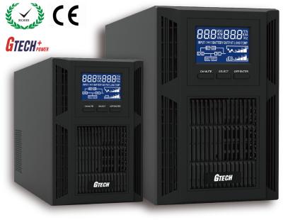 China Online High Frequency Dual Conversion Ups Microprocessor Control 0.9 Output Power Factor for sale