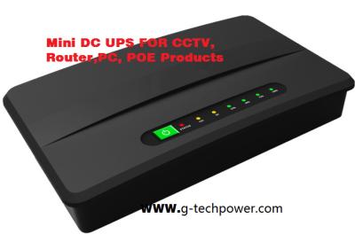 China Mini DC G Tech UPS 15W 30W 60W Lithium Li - ion Battery For CCTV Router VOIP POE for sale