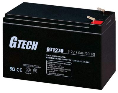 China 2.05kg weight sealed sulfuric acid battery 12v 7Ah for ups, telecom, alarm system and solar system application for sale