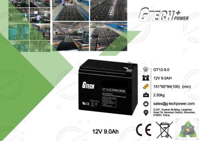 中国 12v 9ahの再充電可能なUpsシステムのための弁によって調整される鉛酸蓄電池 販売のため