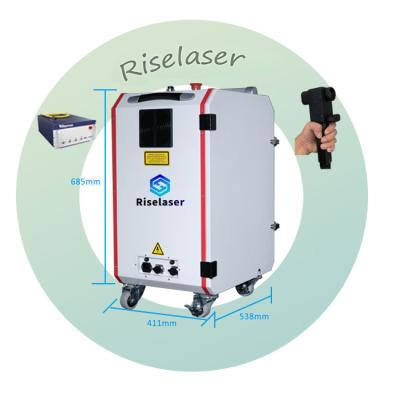 China Trolley Handheld Laser Cleaning Machine Price Good For Metal Rust Remove for sale