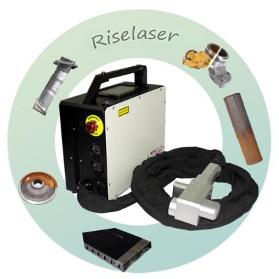 China Portable Mini Backpack Laser Cleaning Rust Removal With Pulsed Fiber Laser 100w 50w for sale