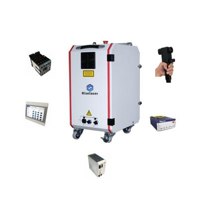China Hand Held Pulsed Fiber Laser Cleaning Machine Laser Rust Removal Portable Laser Cleaning Machine en venta