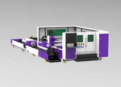 China 6000mm Metal Tube Laser Cutting Machine Automatic Focus High Precision for sale