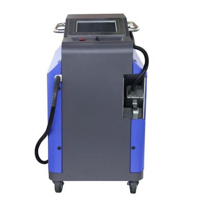 China Industrial 100w Pulsed Laser Cleaning Machine Forced Air Cooling System for sale