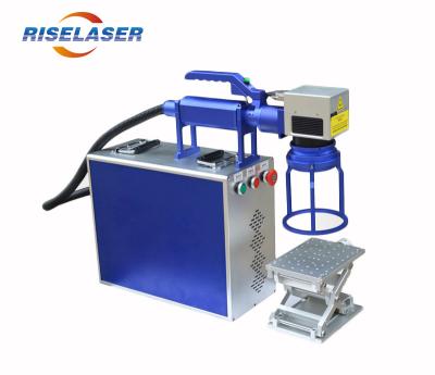 China Handheld Portable Type Mini Fiber Laser Marking Machine with Max Laser for sale