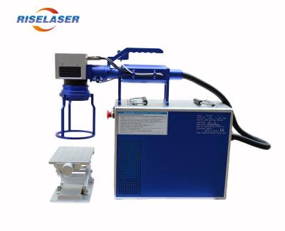 China Handbediende Metaallaser die Machine voor Metaal, de Lasermacht merken van 20w /30w Te koop