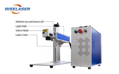 China Auto Parts Fiber Optic Laser Engraving Machine 20W 0.001mm Repeated Accuracy for sale