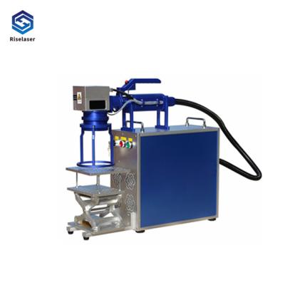China 50w Air Cooling 110*110mm Fiber Laser Marking Machine for sale